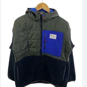 Cotopaxi Kids Puffer Jacket in Olive and Blue